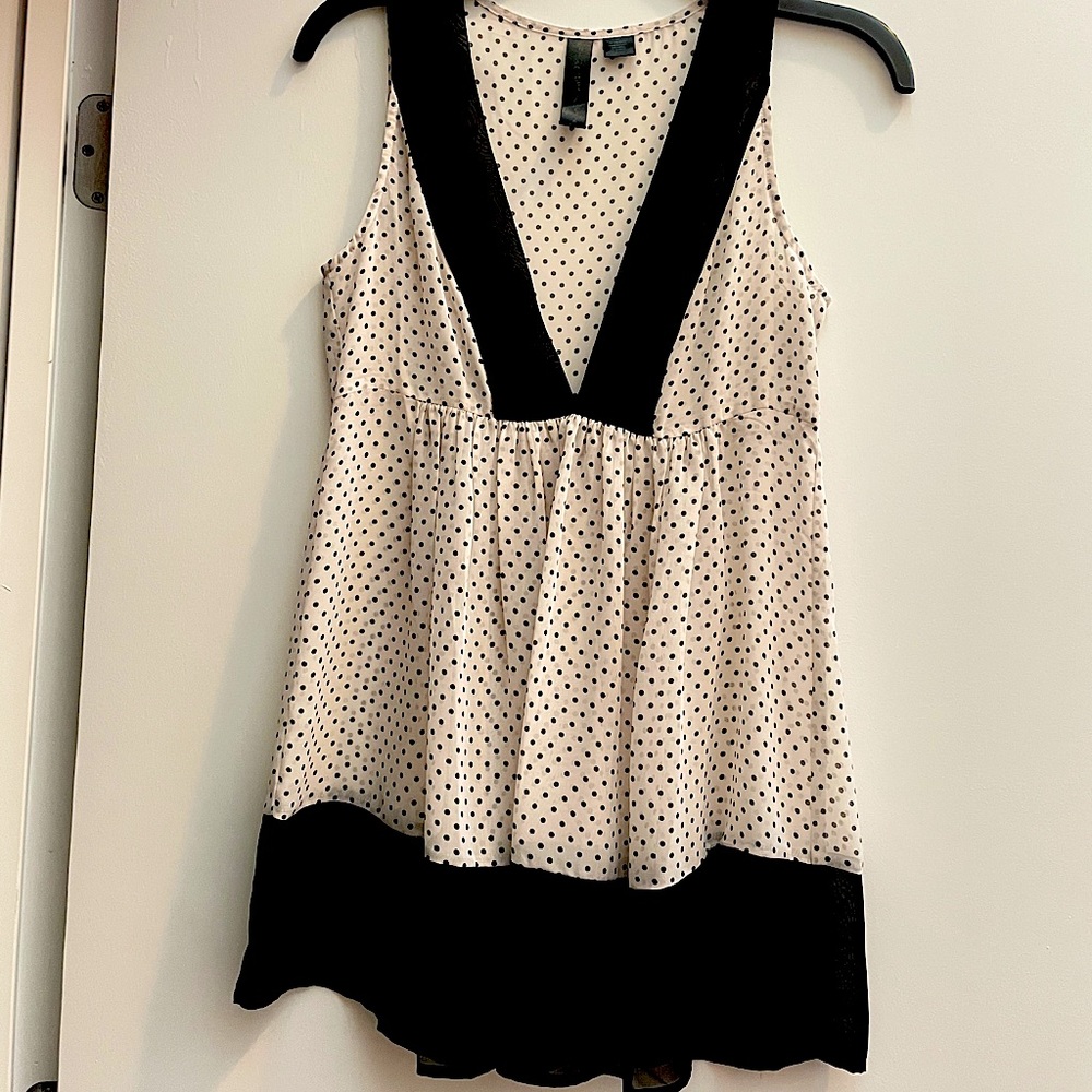 Black and white tank top